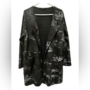 ✨ Bella Amore Cardigan Sweater Open Front Cotton Pockets Made in Italy